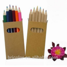 Conjunto de lápis multicoloridos de madeira